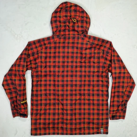 Burton White Collection Bit O Heaven Snowboard Jacket Men's L EUC Plaid - Picture 3 of 12